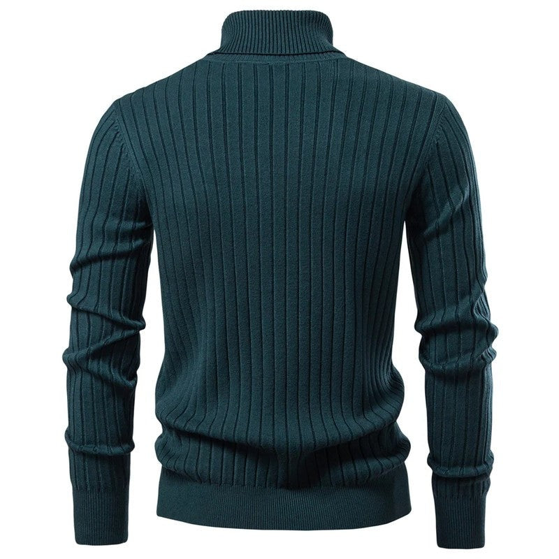 Edward Men's Ribbed Knit Turtleneck Sweater