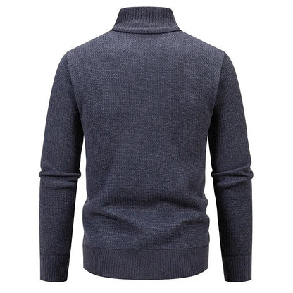 Adrian Men's Waffle Knit Zip Jacket