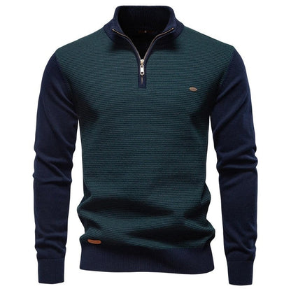 Andrew Men's Textured Quarter-Zip Knit Sweater