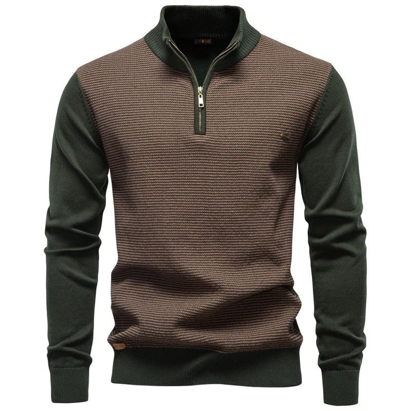 Andrew Men's Textured Quarter-Zip Knit Sweater