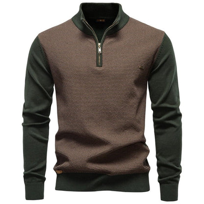 Andrew Men's Textured Quarter-Zip Knit Sweater