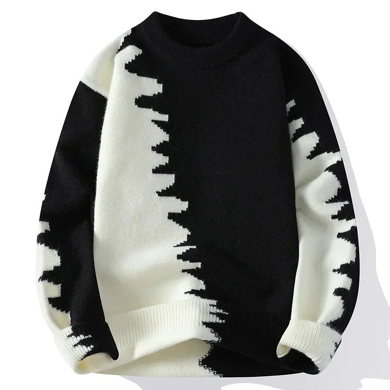 Anthony Men's Relaxed Graphic Knit Sweater