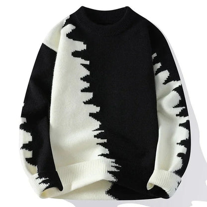 Anthony Men's Relaxed Graphic Knit Sweater