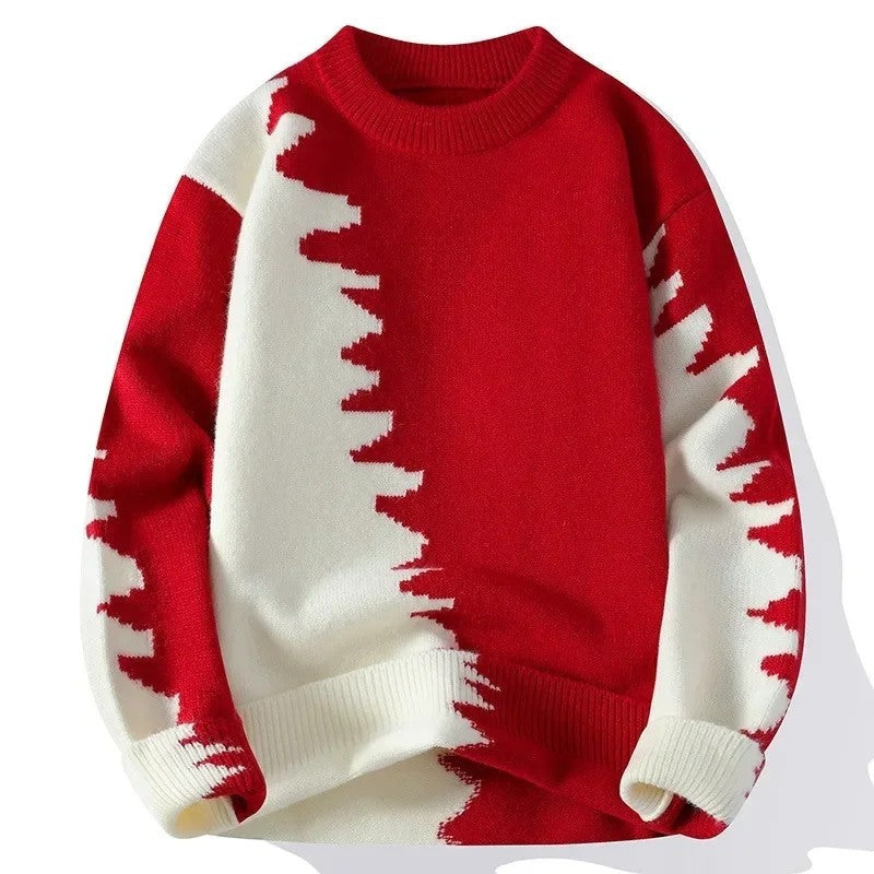 Anthony Men's Relaxed Graphic Knit Sweater