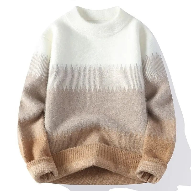 Anton Men's Gradient Knit Crewneck Sweater