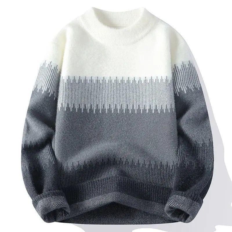 Anton Men's Gradient Knit Crewneck Sweater