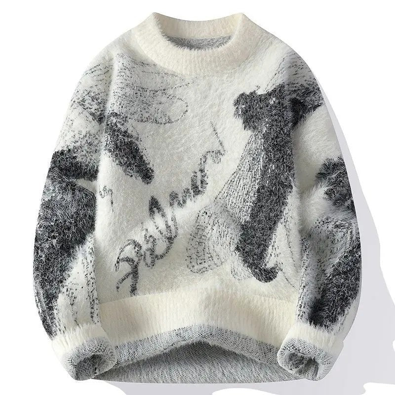 Anton Men's Gradient Knit Crewneck Sweater