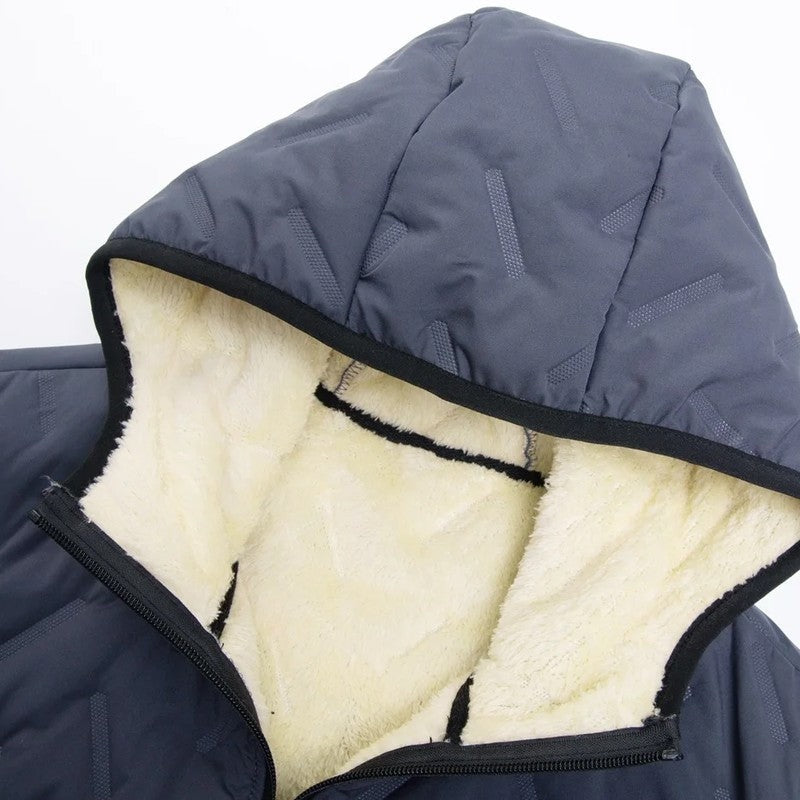Carlo Men's Quilted Fleece Hooded Vest
