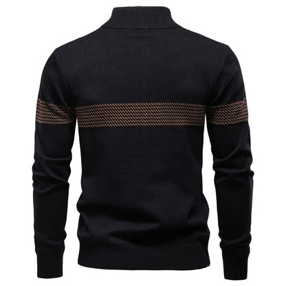 Charles Men's Quarter-Zip Textured Knit Sweater