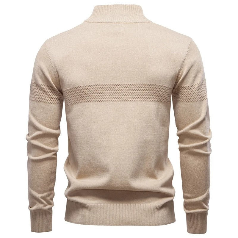 Charles Men's Quarter-Zip Textured Knit Sweater
