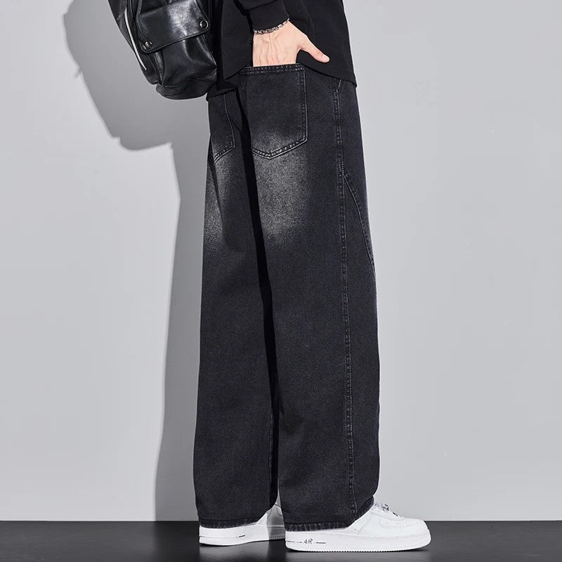 Clive Men's Relaxed Drawstring Wide-Leg Pants