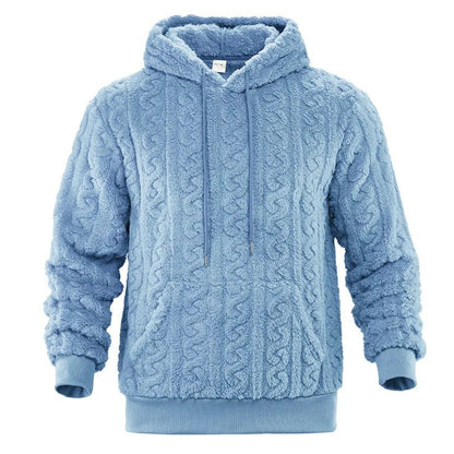 Dominic Men's Fleece Cable Knit Hoodie