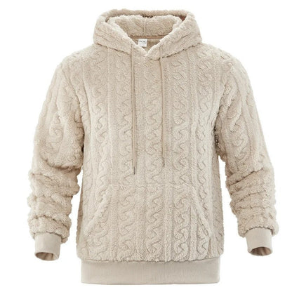 Dominic Men's Fleece Cable Knit Hoodie