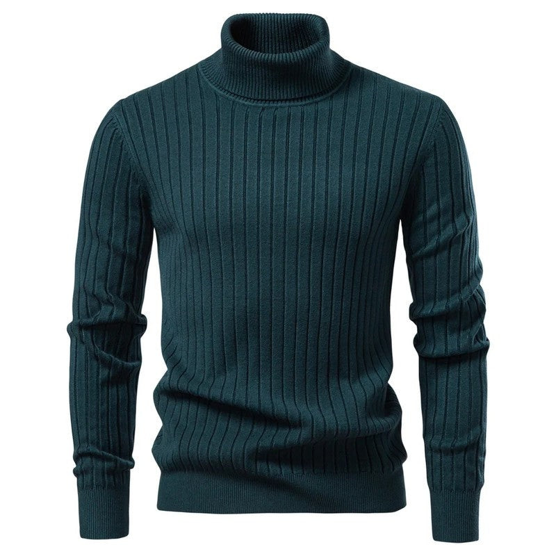 Edward Men's Ribbed Knit Turtleneck Sweater