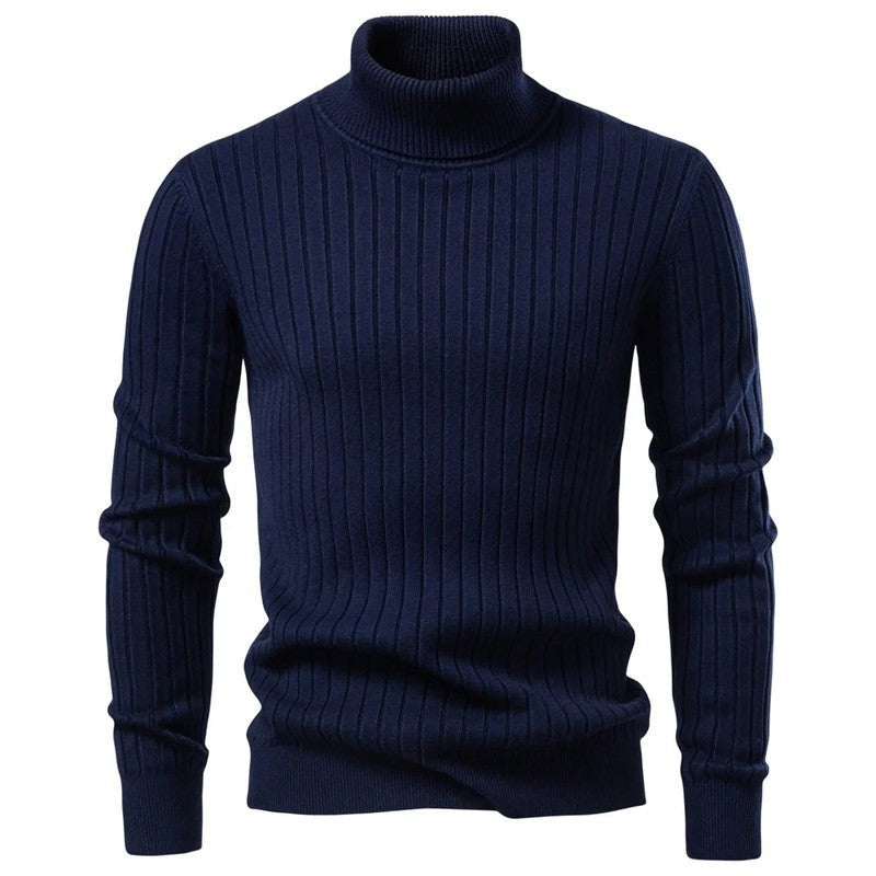 Edward Men's Ribbed Knit Turtleneck Sweater