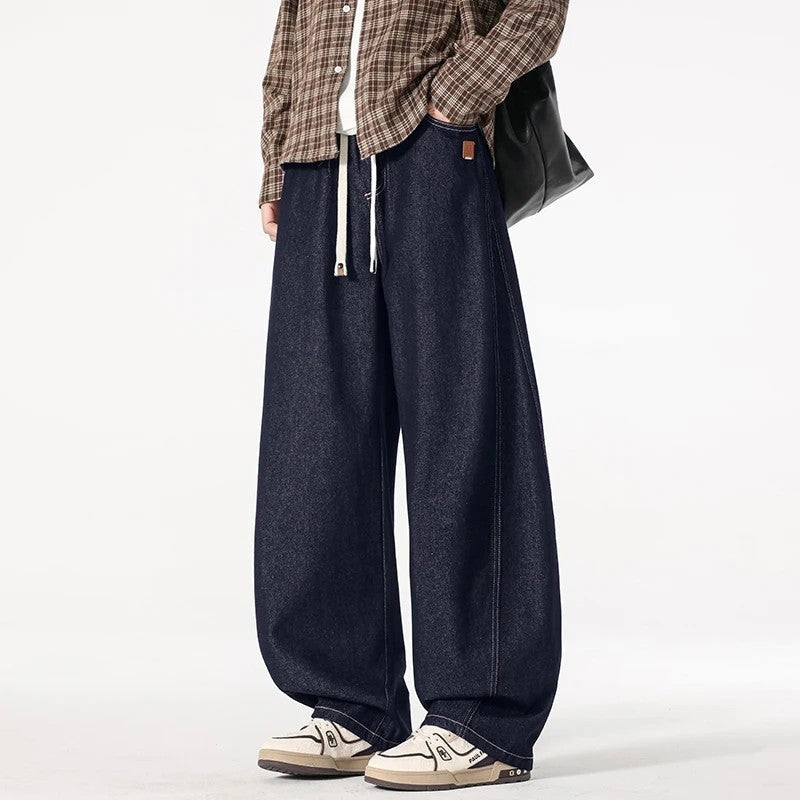 Howard Men's Relaxed Wide-Leg Denim Pants