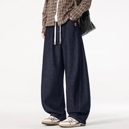 Howard Men's Relaxed Wide-Leg Denim Pants