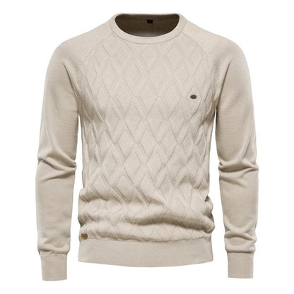 Hugo Men's Diamond Knit Crewneck Sweater