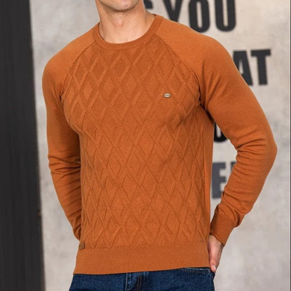Hugo Men's Diamond Knit Crewneck Sweater