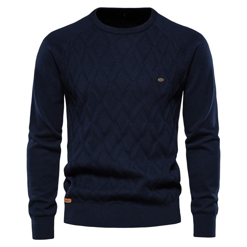 Hugo Men's Diamond Knit Crewneck Sweater
