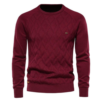 Hugo Men's Diamond Knit Crewneck Sweater