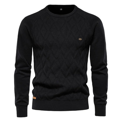 Hugo Men's Diamond Knit Crewneck Sweater