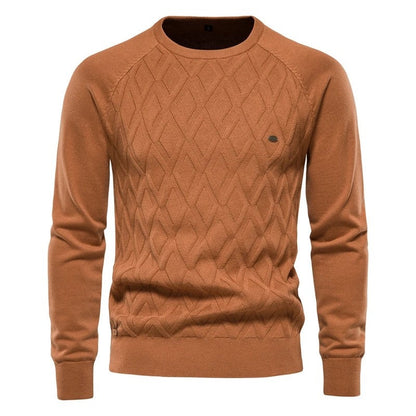 Hugo Men's Diamond Knit Crewneck Sweater