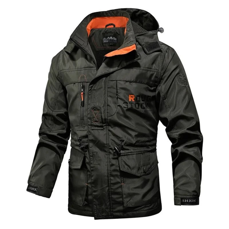 Logan Men's Waterproof Hooded Utility Jacket