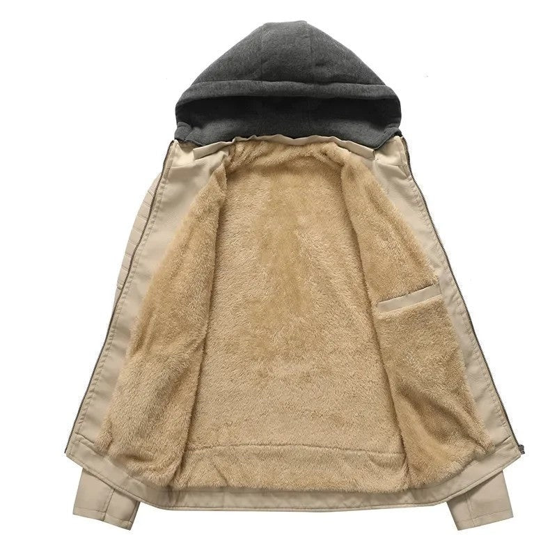 Luke Men's Hooded Moto Zip Jacket