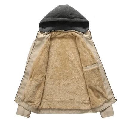 Luke Men's Hooded Moto Zip Jacket