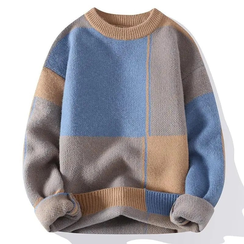 Mateo Men's Relaxed Geometric Knit Sweater