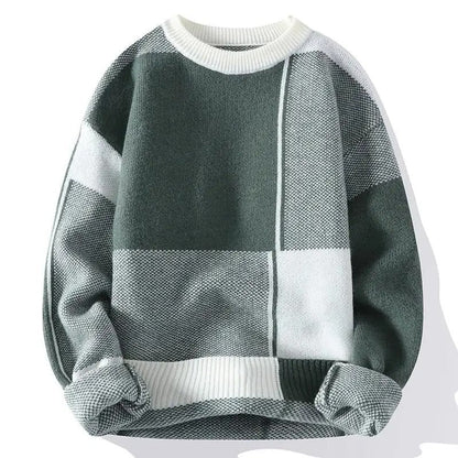 Mateo Men's Relaxed Geometric Knit Sweater