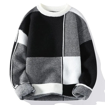Mateo Men's Relaxed Geometric Knit Sweater