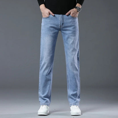 Matteo Men's Relaxed Straight Leg Denim Pants