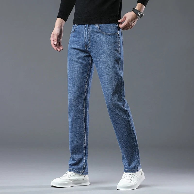 Matteo Men's Relaxed Straight Leg Denim Pants