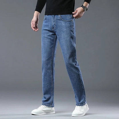 Matteo Men's Relaxed Straight Leg Denim Pants