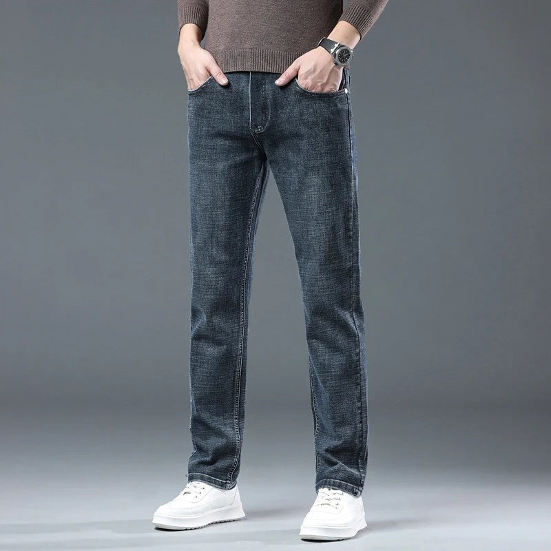 Matteo Men's Relaxed Straight Leg Denim Pants