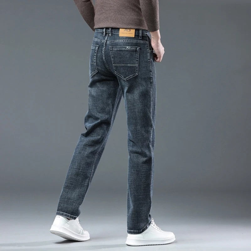 Matteo Men's Relaxed Straight Leg Denim Pants