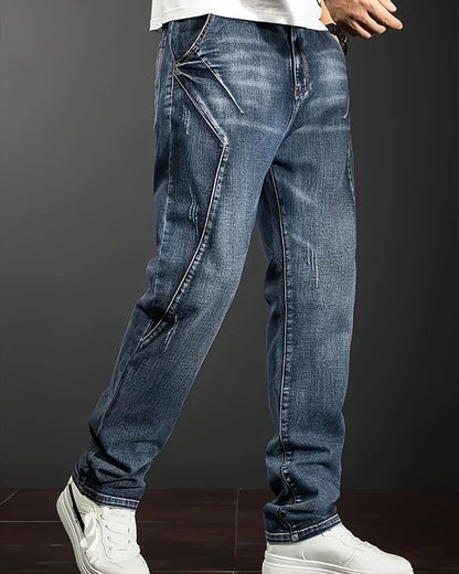 Michael Men's Relaxed Straight Leg Denim Pants