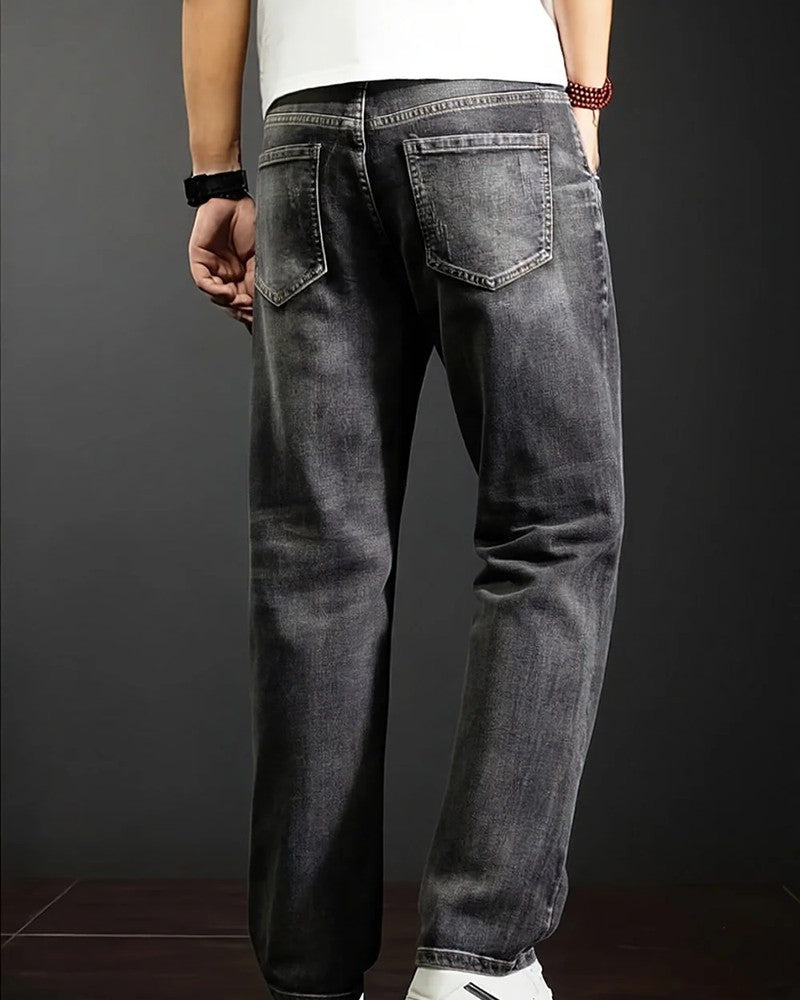 Michael Men's Relaxed Straight Leg Denim Pants