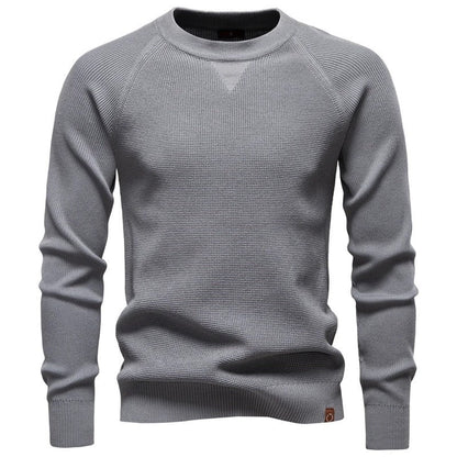 Miles Men's Textured Crewneck Knit Sweater