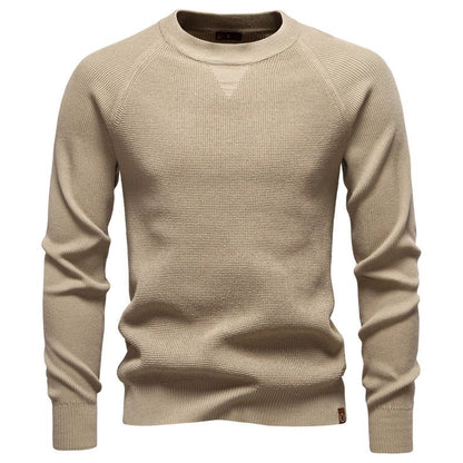 Miles Men's Textured Crewneck Knit Sweater
