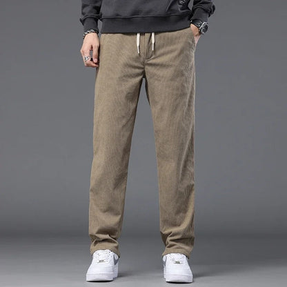 Nils Men's Relaxed Corduroy Straight-Leg Pants