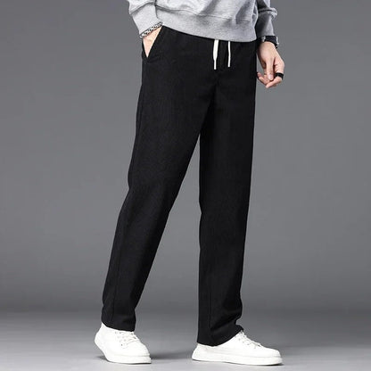 Nils Men's Relaxed Corduroy Straight-Leg Pants