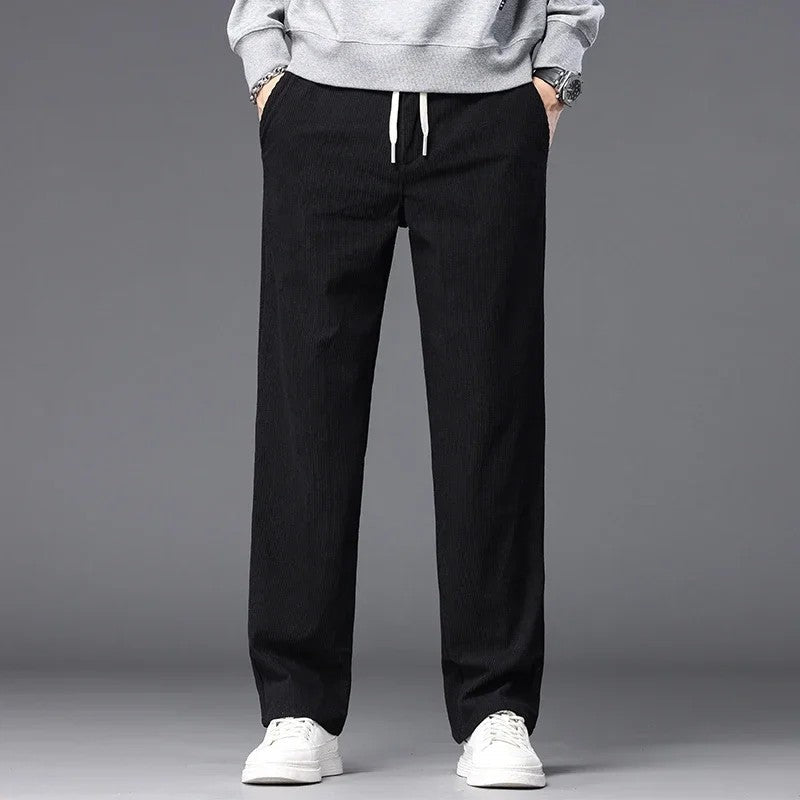 Nils Men's Relaxed Corduroy Straight-Leg Pants