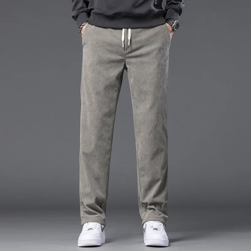 Nils Men's Relaxed Corduroy Straight-Leg Pants