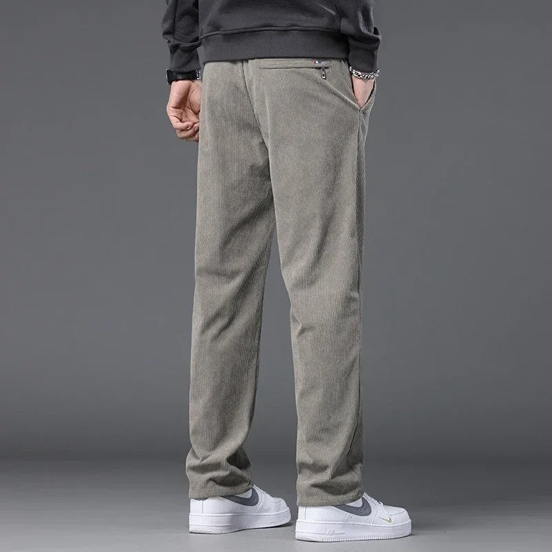 Nils Men's Relaxed Corduroy Straight-Leg Pants