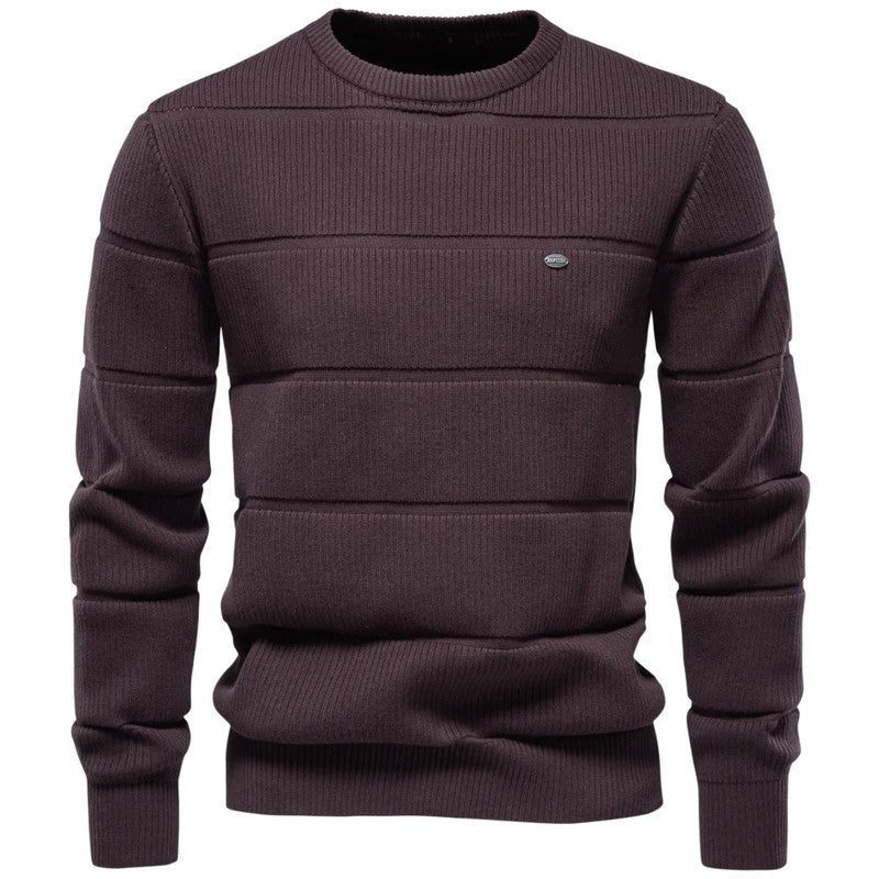Noah Men's Ribbed Crewneck Knit Sweater