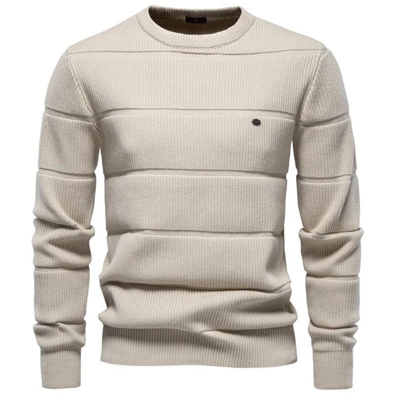 Noah Men's Ribbed Crewneck Knit Sweater