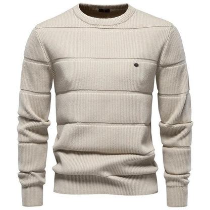 Noah Men's Ribbed Crewneck Knit Sweater